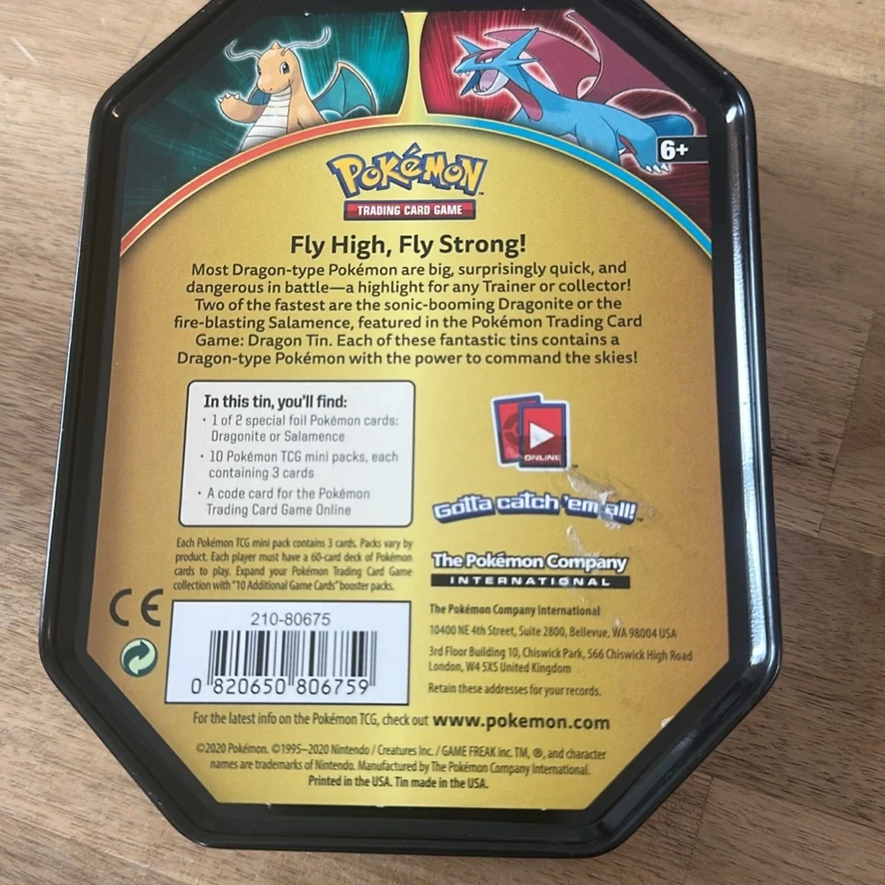 POKEMON EMPTY tins